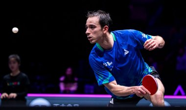 Hugo Calderano avança para quartas da Copa do Mundo de tênis de mesa