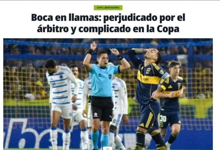 Imprensa argentina e jogadores do Boca reclamam de arbitragem contra o Cruzeiro: "VAR fantasma"