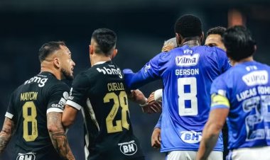 Cruzeiro sai na frente, mas Atlético-MG reage e segura o empate no 1º jogo pelas quartas da Copa do Brasil