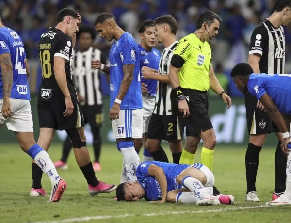 Atacante do Cruzeiro, Bruno Rodrigues sofre fraturas na costela e face